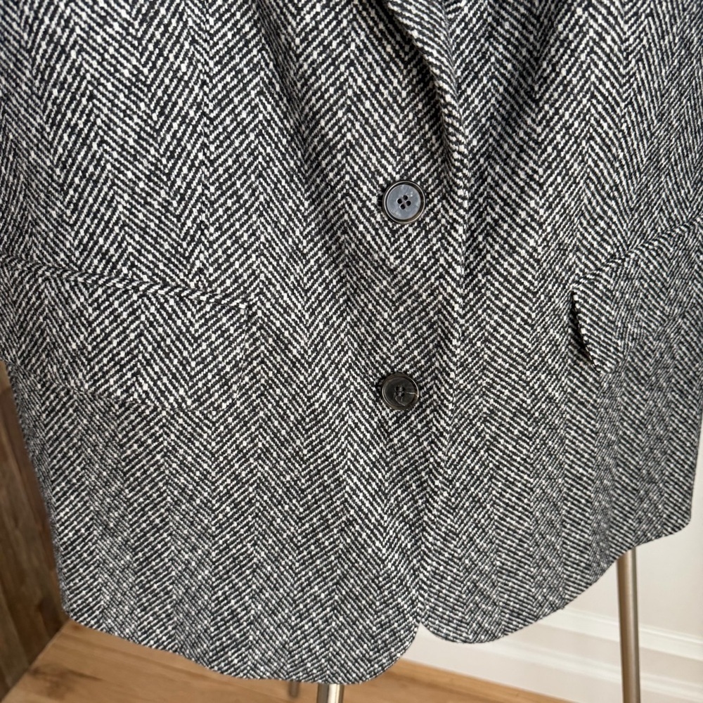 Boden Herringbone Relaxed Blazer Size 8 - Picture 5 of 12